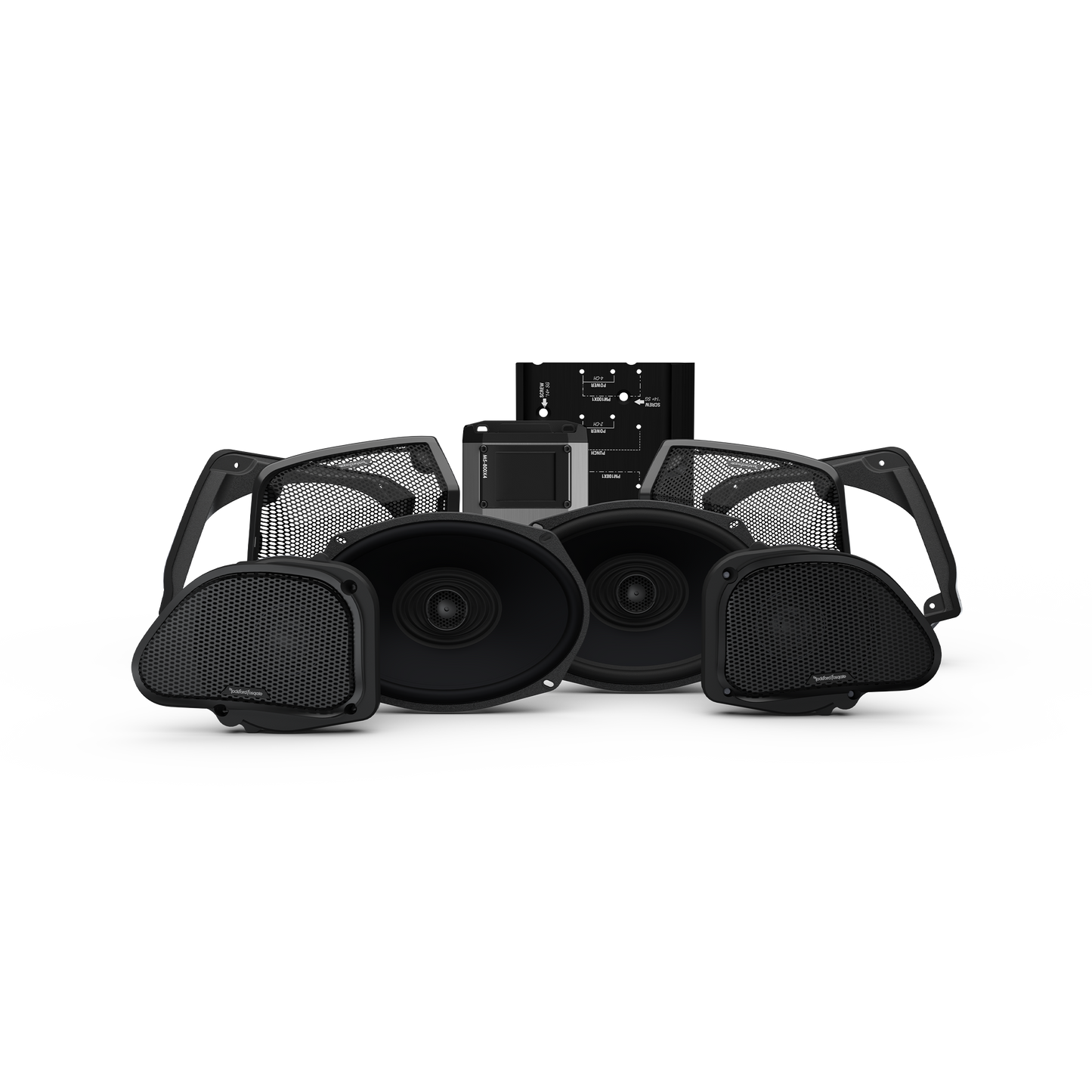 Rockford Fosgate Stage Speaker & Amp Kit Harley-Davidson Road Glide (Gen-3) 1998-2013