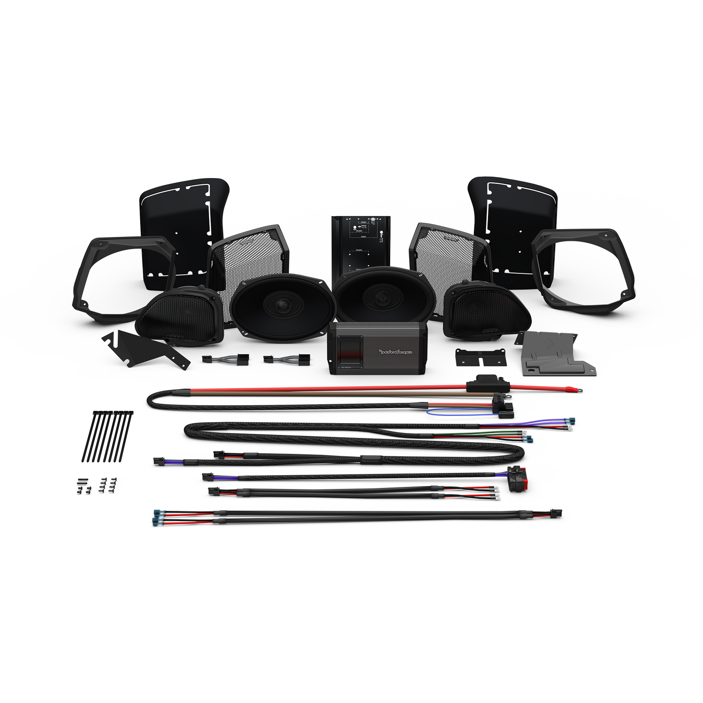 Rockford Fosgate Stage Speaker & Amp Kit Harley-Davidson Road Glide (Gen-3) 1998-2013