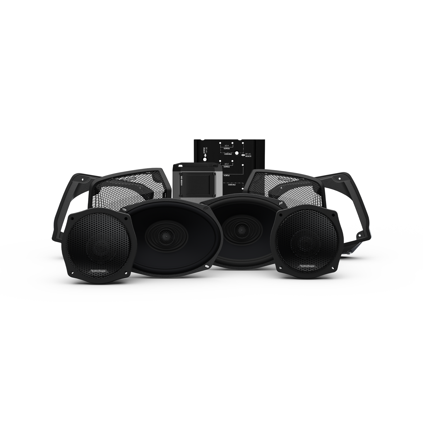 Rockford Fosgate Stage Speaker & Amp Kit Harley-Davidson Street Glide & Electra Glide (Gen-3) 1998-2013