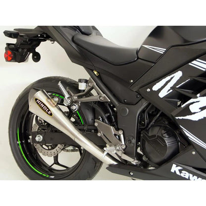 Hindle Evolution Megaphone Full  Exhaust System Kawasaki Ninja 300 2013-2017