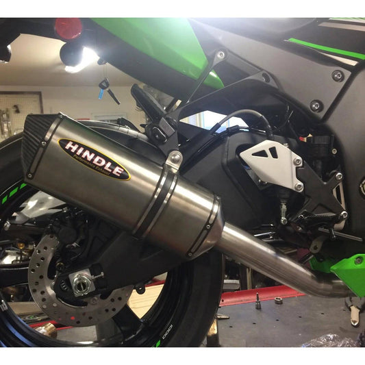 Hindle Evolution Slip-on Exhaust System Kawasaki ZX10 2016-20 - Adventure Parts