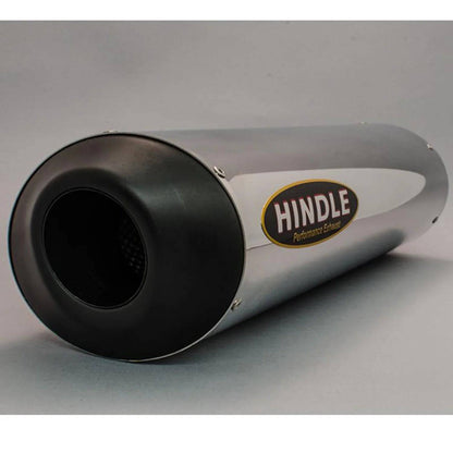 Hindle Slip-on  Exhaust System-Black Ceramic Tip Honda CBR250 w/Stainless Steel Small Oval 2011-2014 - Adventure Parts