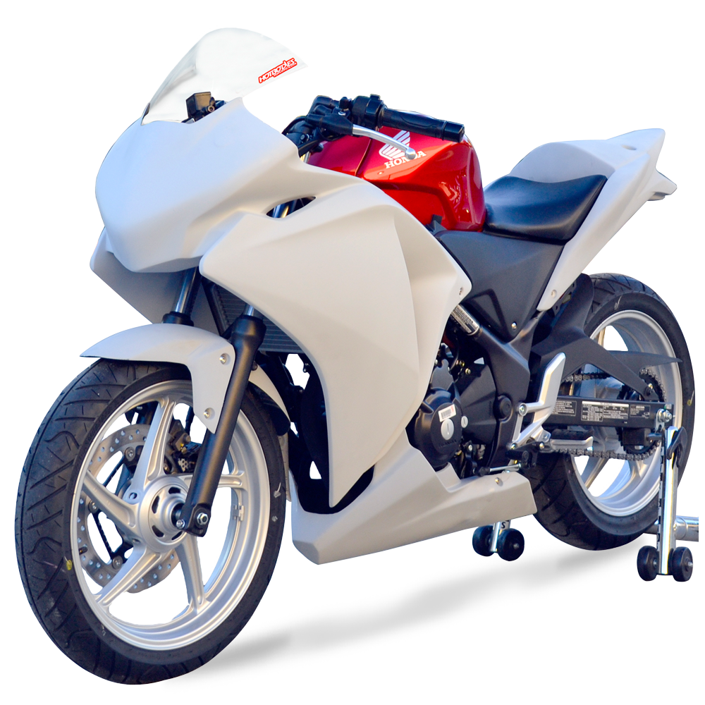 Hotbodies Racing Race Bodywork Primer Gray Honda CBR125R 2011-2018 - Adventure Parts