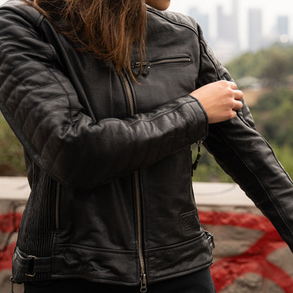Cortech Hoyden Ladies Leather Motorcycle Jacket - Adventure Parts