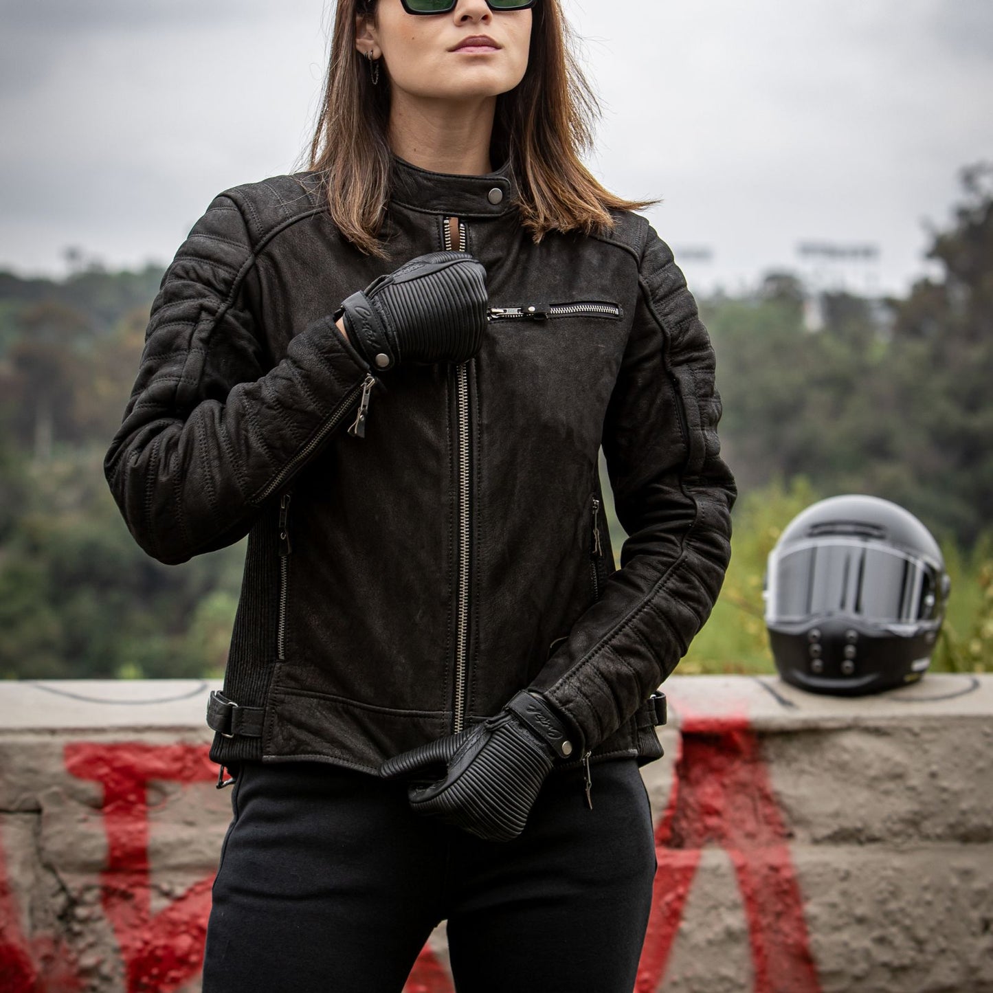 Cortech Hoyden Ladies Leather Motorcycle Jacket - Adventure Parts