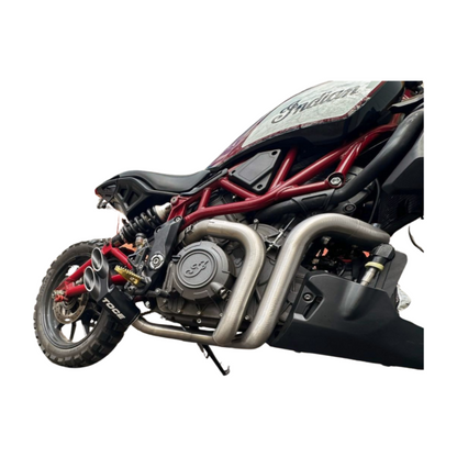 Toce Low Mount Sport Edition Race Exhaust - Indian FTR1200 / FTR1200S / Sport / Carbon / R - Adventure Parts