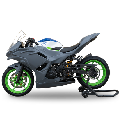 Hotbodies Racing Race Bodywork Primer Gray Kawasaki Ninja 500 2024+ - Adventure Parts