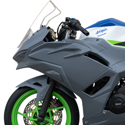 Hotbodies Racing Race Bodywork Primer Gray Kawasaki Ninja 500 2024+ - Adventure Parts