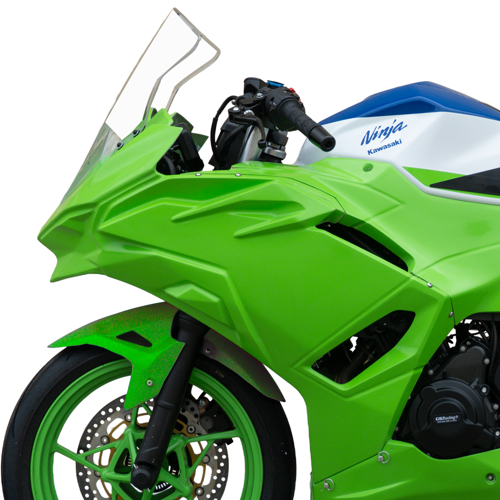Hotbodies Racing Race Bodywork Color Form Green Kawasaki Ninja 500 2024+ - Adventure Parts