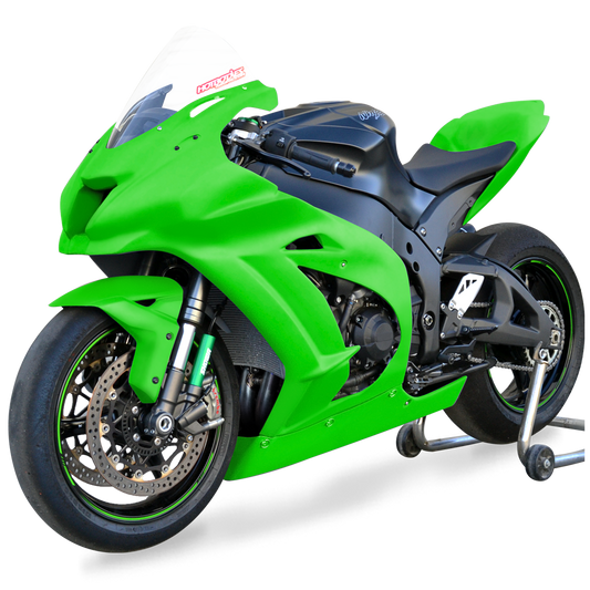Hotbodies Racing Race Bodywork – ColorForm Green Kawasaki ZX10R/RR 2016-2020 - Adventure Parts