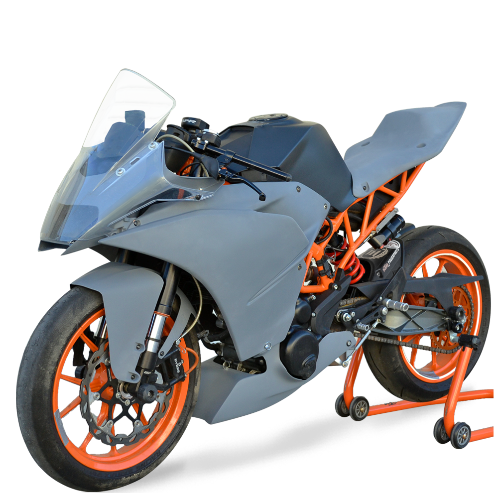 Hotbodies Racing Race Bodywork Primer Gray KTM RC390 2015-2021 - Adventure Parts