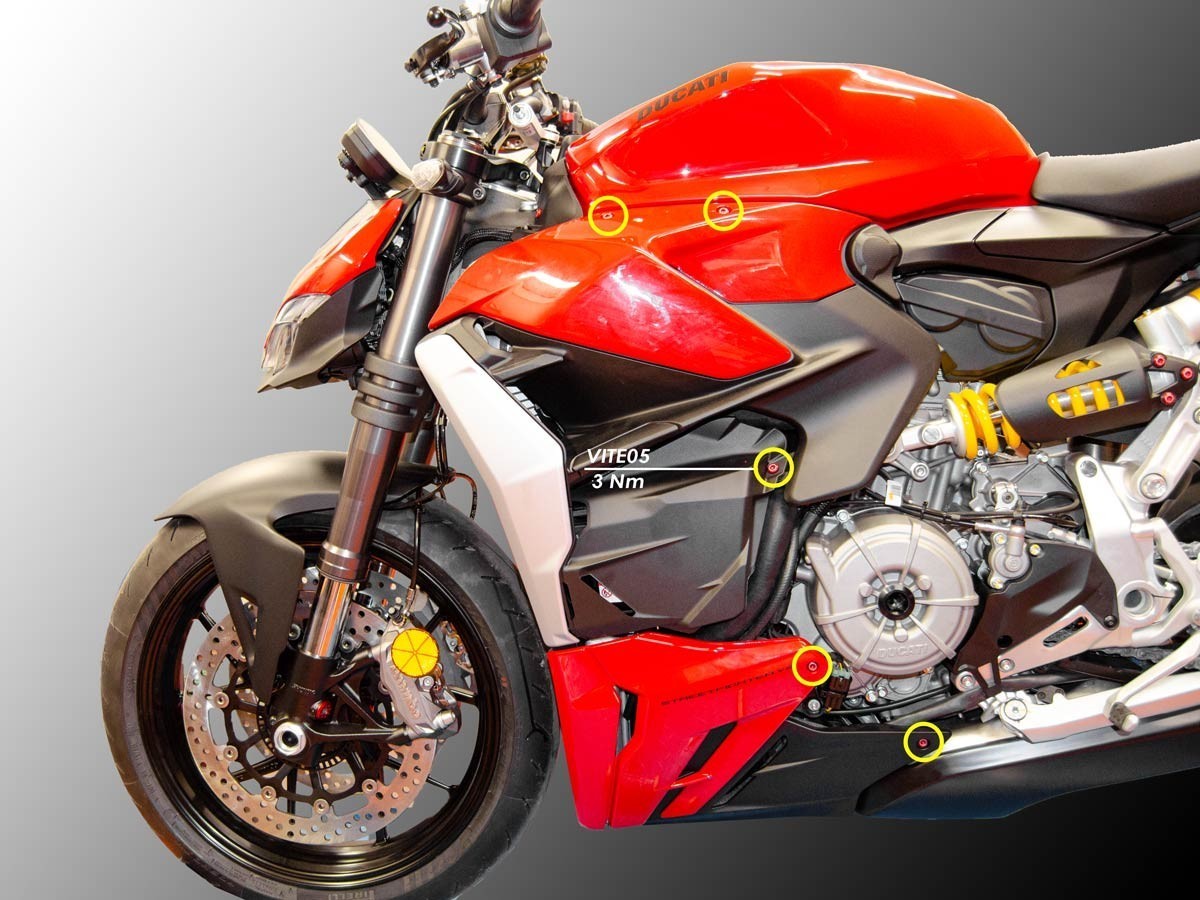 DBK Side Fairing Screws Kit Ducati Streetfighter V2 2022-2024 - Adventure Parts