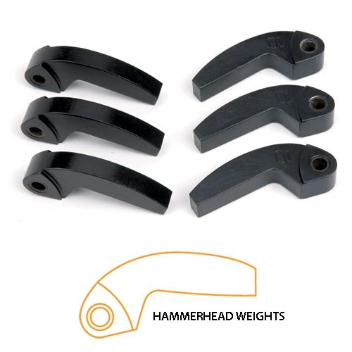 Speedwerx Hypershift Hammerhead Machined Weights Set of 3 Arctic Cat 6 and 9 Post