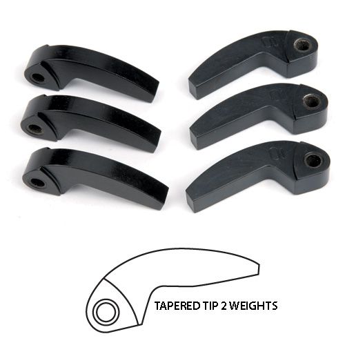 Speedwerx Hypershift Tapered Tip 2 Machined Weights Set of 3 Arctic Cat 6 and 9 Post