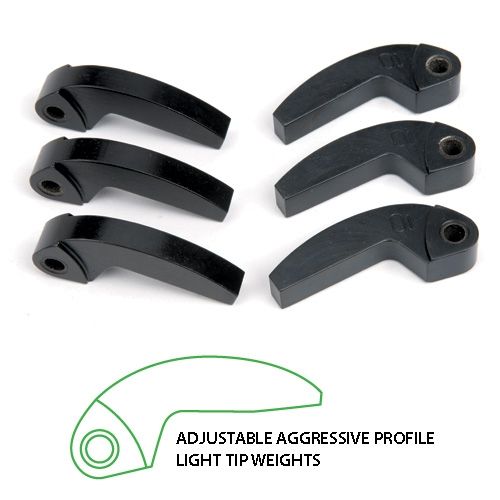 Speedwerx Hypershift Aggressive Light Tip Machined Weights Set of 3 Arctic Cat 6 and 9 Post