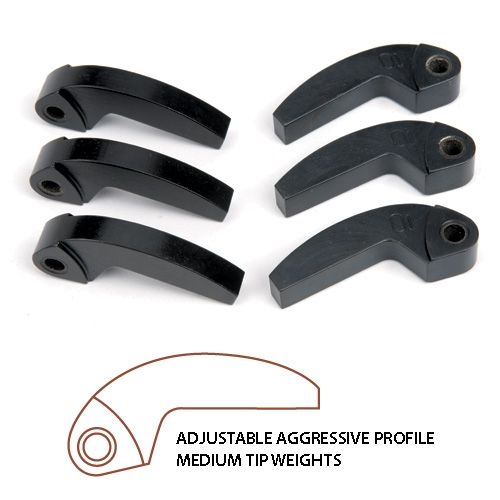 Speedwerx Hypershift Aggressive Medium Tip Machined Weights Set of 3 Arctic Cat 6 and 9 Post