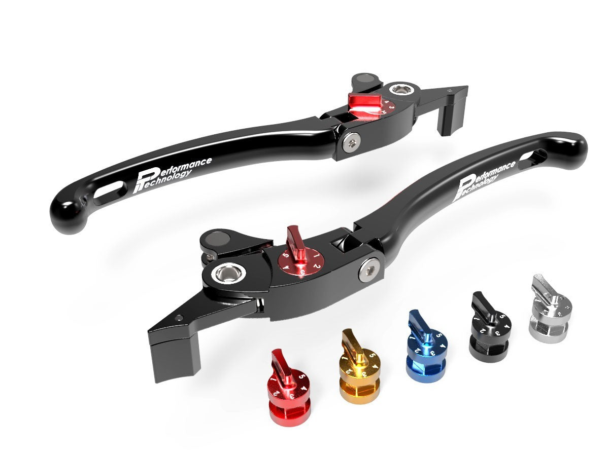 Performance Technology Levers ECO GP1 Adjustable Brake+Clutch Yamaha TMAX 2008-2022 - Adventure Parts