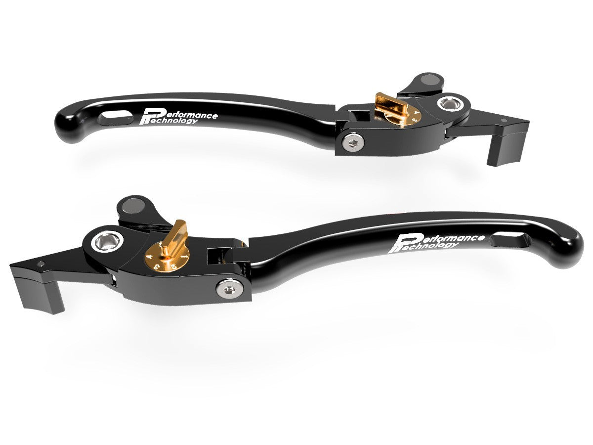 Performance Technology Levers ECO GP1 Adjustable Brake+Clutch Yamaha TMAX 2008-2022 - Adventure Parts