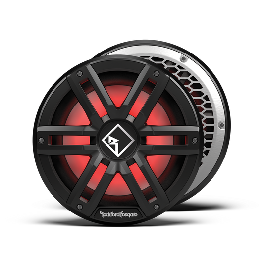 Rockford Fosgate M2 10" DVC 2Ω Color Optix™ Sealed Marine Subwoofer: Black Gen-2