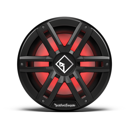 Rockford Fosgate M2 10" DVC 2Ω Color Optix™ Infinite Baffle Marine Subwoofer: Black Gen-2