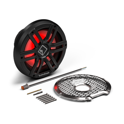 Rockford Fosgate M2 10" DVC 2Ω Color Optix™ Infinite Baffle Marine Subwoofer: Black Gen-2