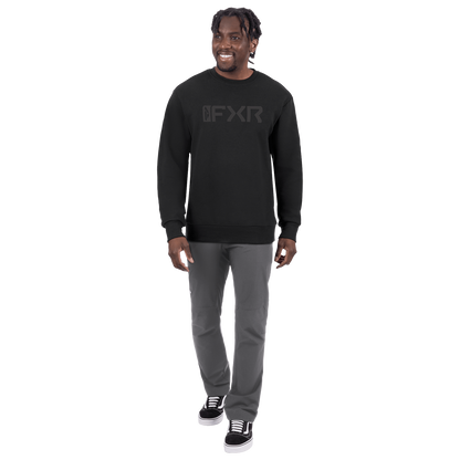 FXR Mitered Cotton Crewneck Sweatshirt