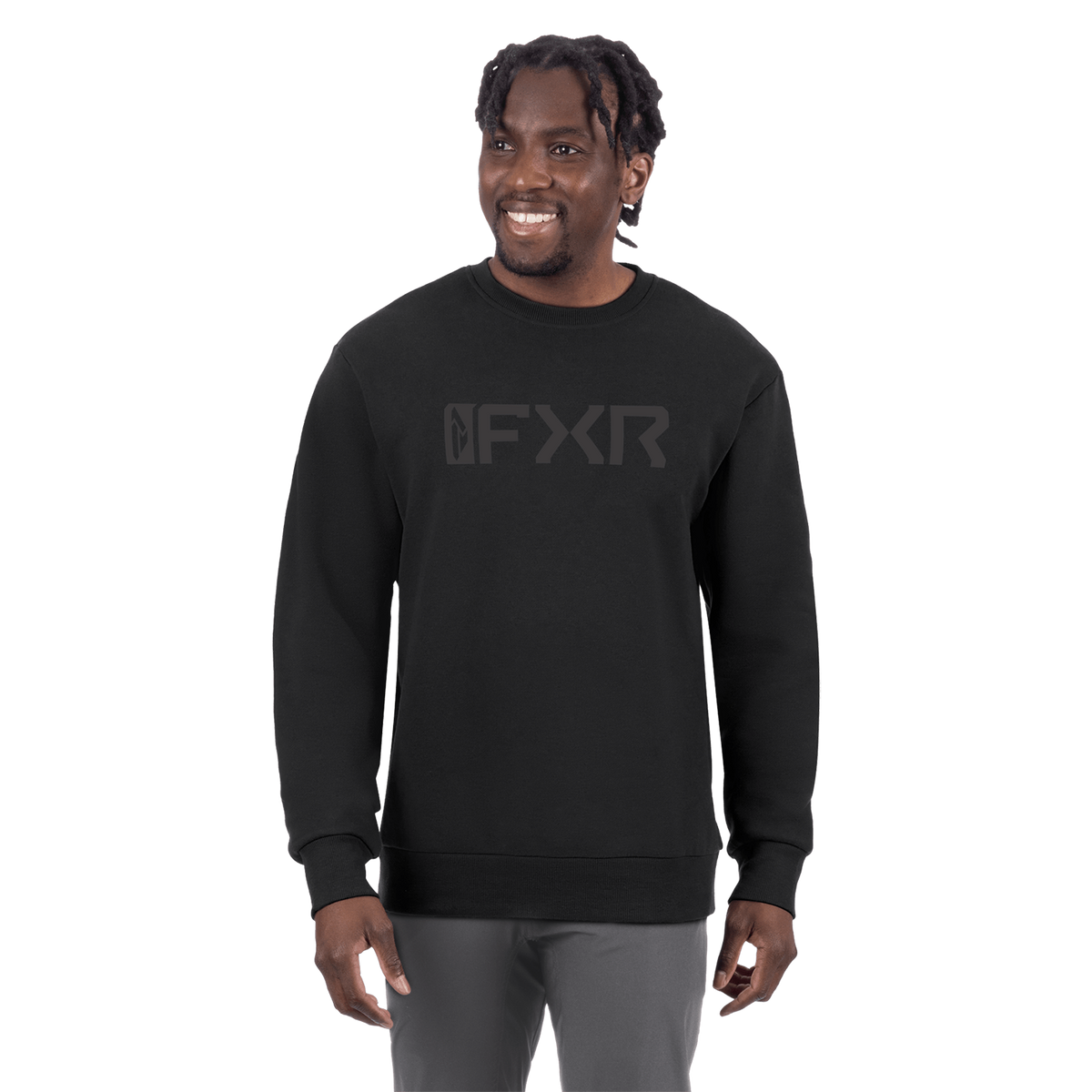 FXR Mitered Cotton Crewneck Sweatshirt