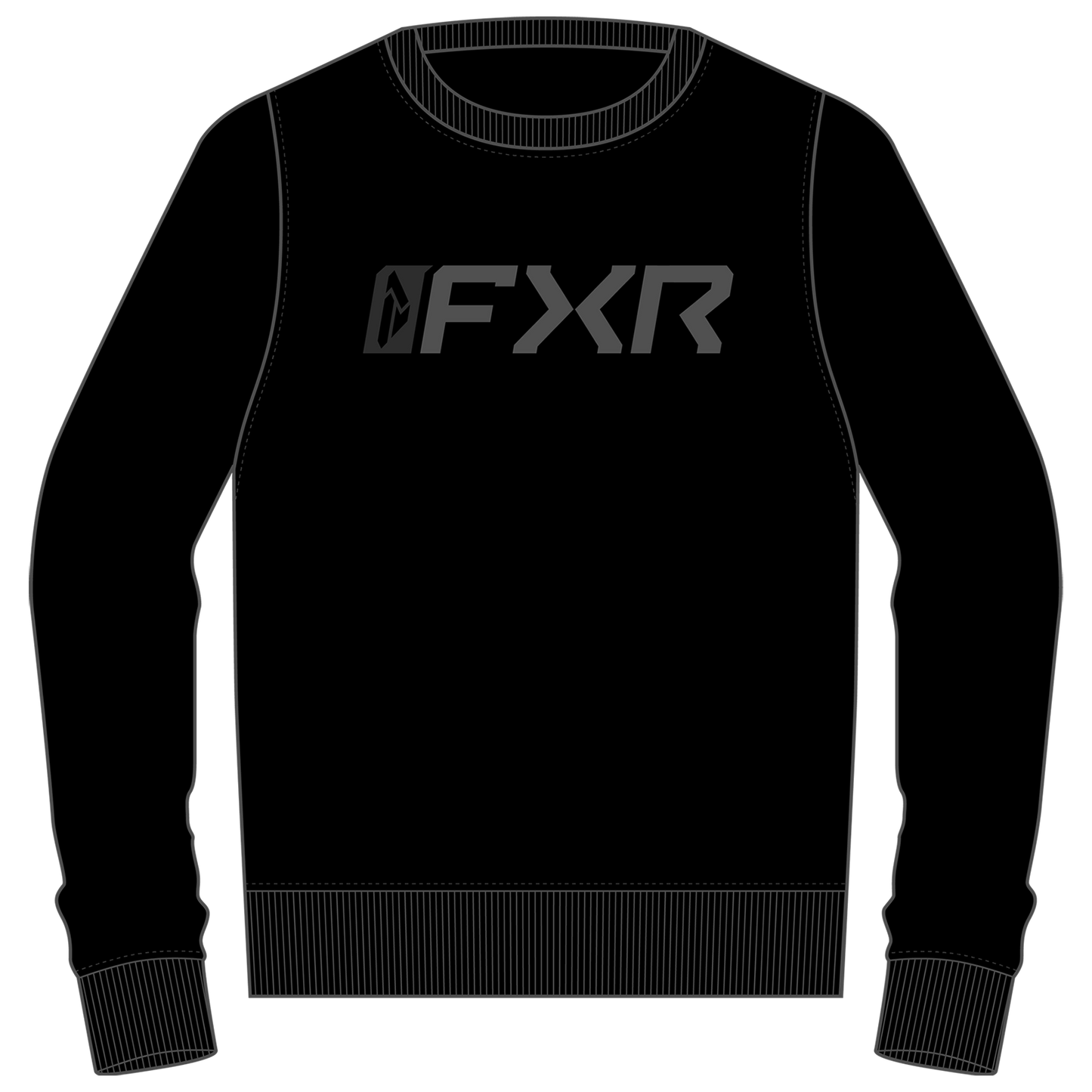 FXR Mitered Cotton Crewneck Sweatshirt
