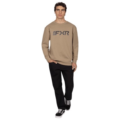 FXR Mitered Cotton Crewneck Sweatshirt