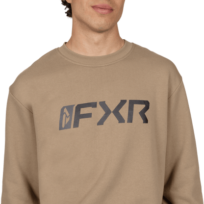 FXR Mitered Cotton Crewneck Sweatshirt