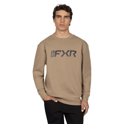 FXR Mitered Cotton Crewneck Sweatshirt