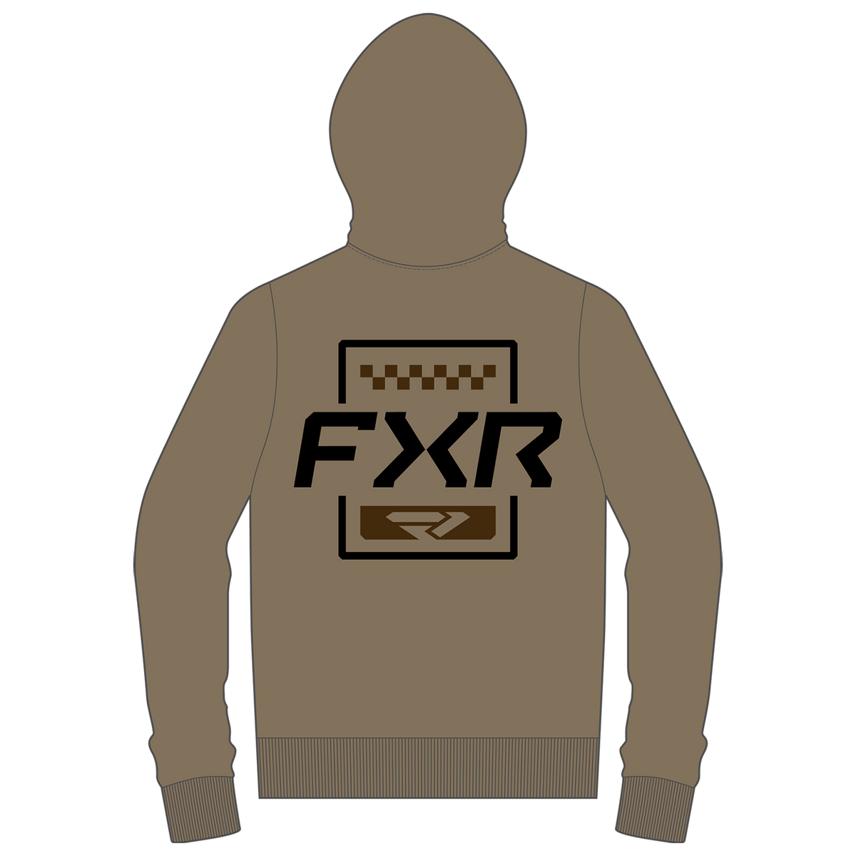 FXR Mitered Cotton Pullover Hoodie