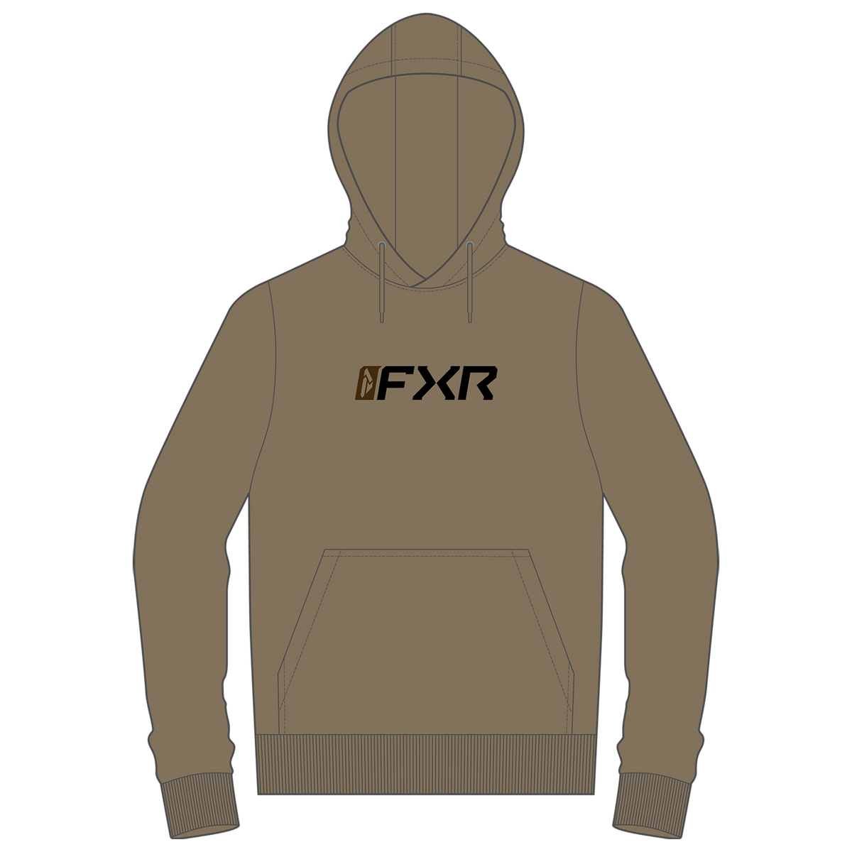 FXR Mitered Cotton Pullover Hoodie