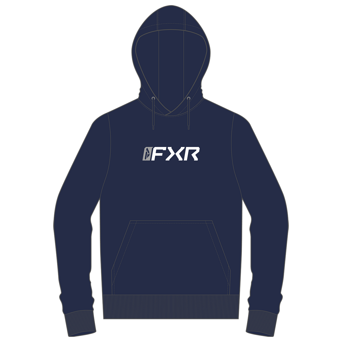 FXR Mitered Cotton Pullover Hoodie