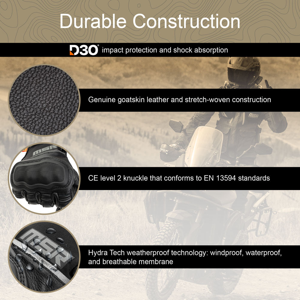 MSR® Gravex Gloves w/D3O