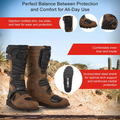 MSR Waterproof Adventure Motorcycle Boots