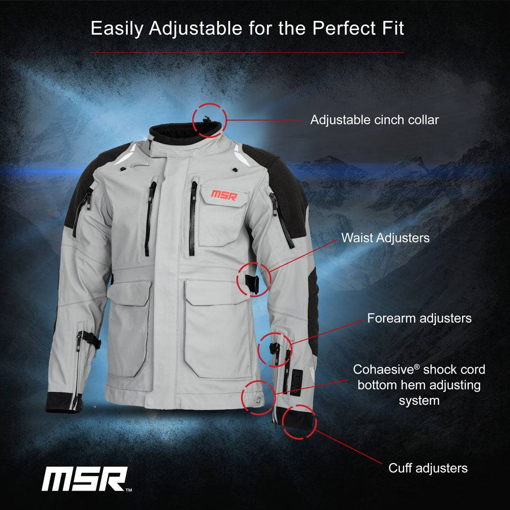 msr motorcycle gear MSR Xplorer ADV Jacket Large Grey