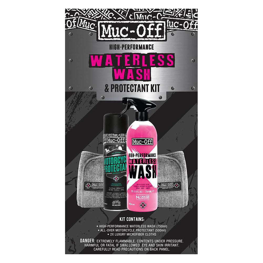 Muc-Off Motorcycle Waterless Wash & Protectant Kit - Adventure Parts