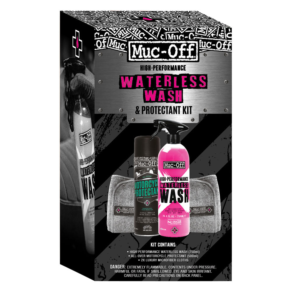 Muc-Off Motorcycle Waterless Wash & Protectant Kit - Adventure Parts