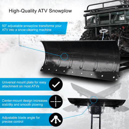 Neutron Kings Peak Universal ATV Snowplow 50"