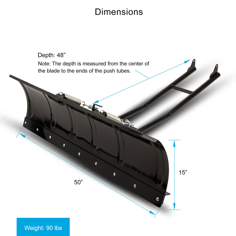 Neutron Kings Peak Universal ATV Snowplow 50"