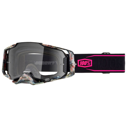 100% Armega Goggle Barely Frame/Clear Lens