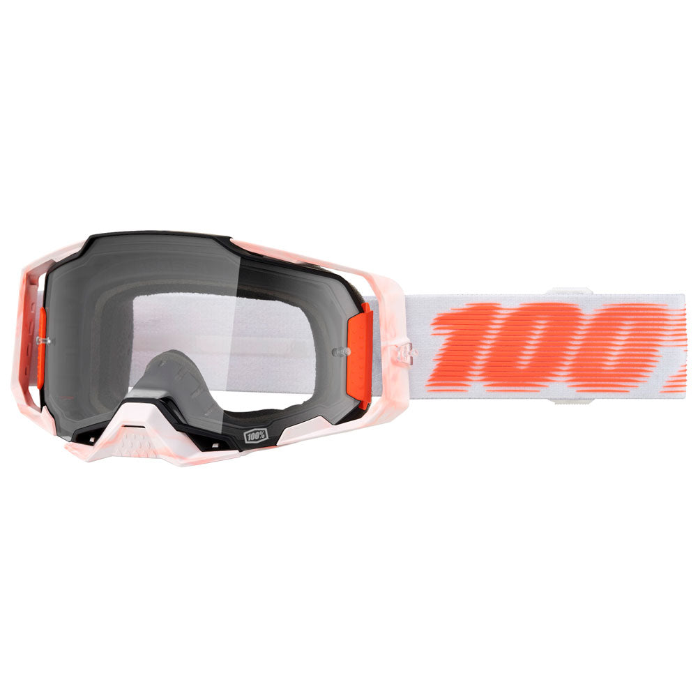 100% Armega Goggle Barely Frame/Clear Lens