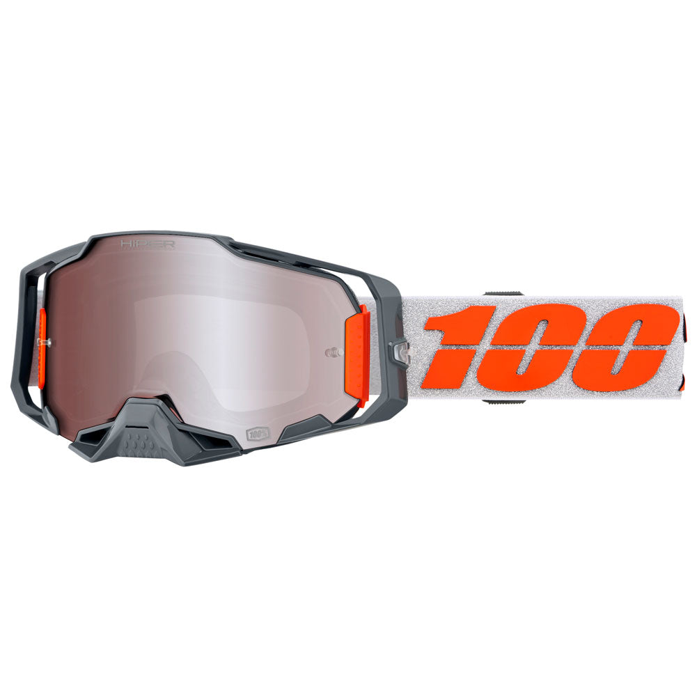 100% Armega Goggle Barely Frame/Clear Lens - Adventure Parts