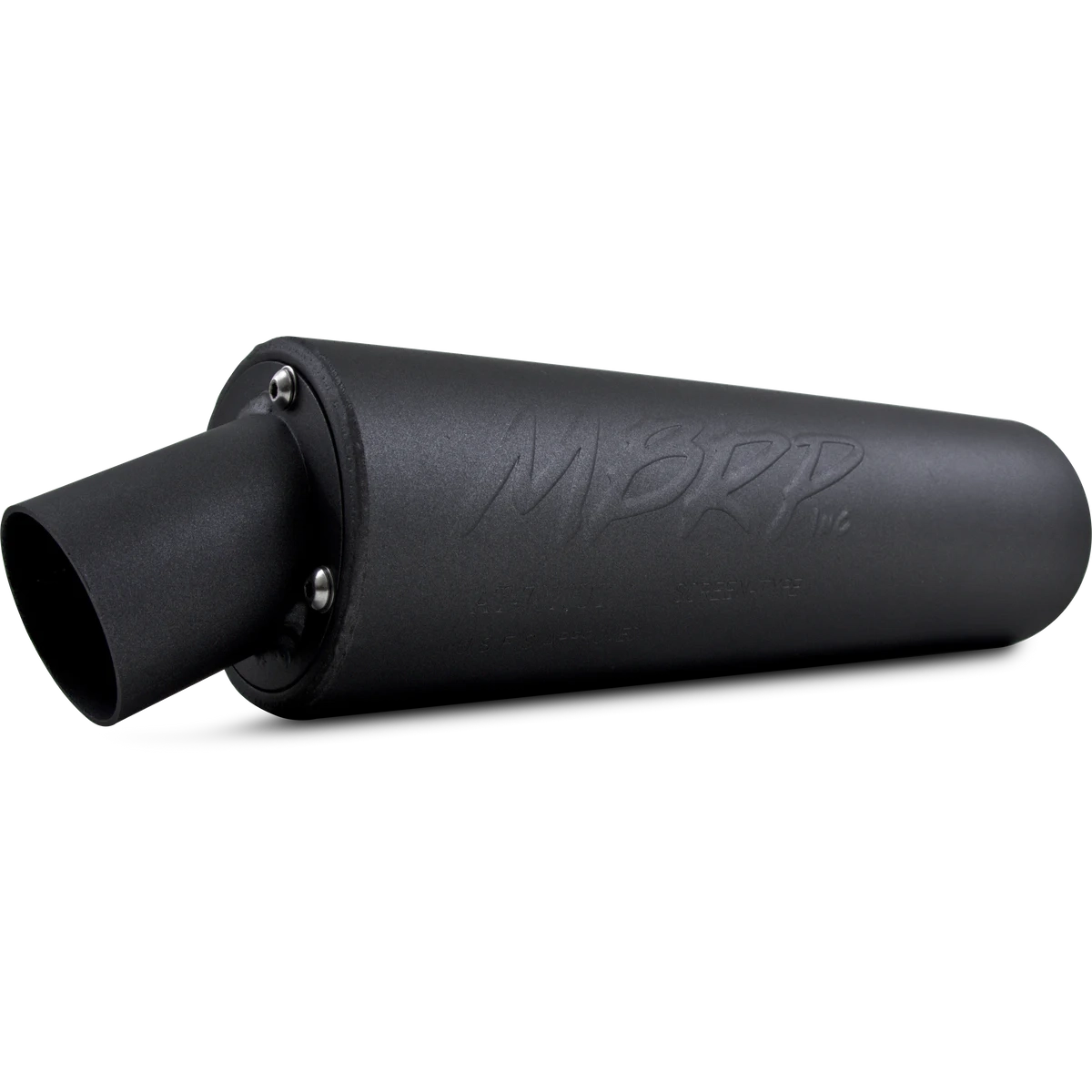 MBRP Muffler,ATV 7000 Series Utility Black Universal - Adventure Parts