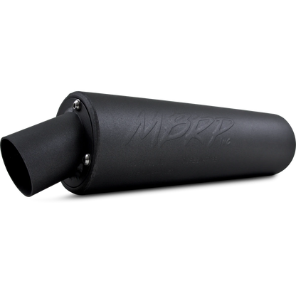 MBRP Muffler,ATV 7000 Series Utility Black Universal - Adventure Parts