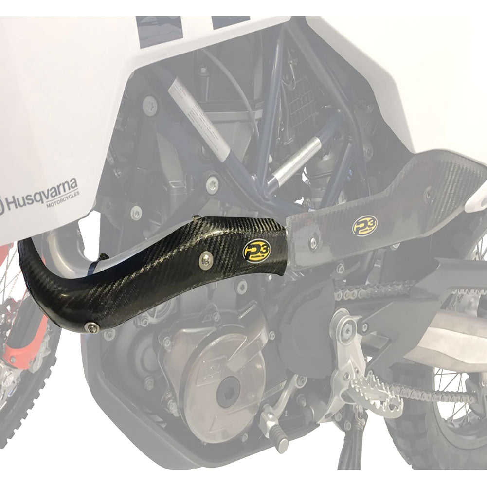 P3 Carbon Head Pipe Heat Shield Husqvarna 701 ENDURO 2016–2024