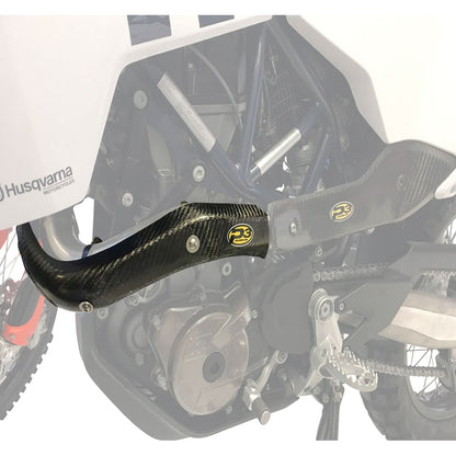 P3 Carbon Head Pipe Heat Shield Husqvarna 701 ENDURO 2016–2024