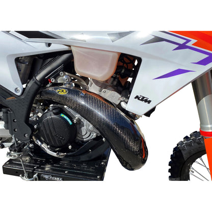 P3 Carbon MAXCoverage Pipe Guard GASGAS EC 250 (Fuel Injected) 2024–2026