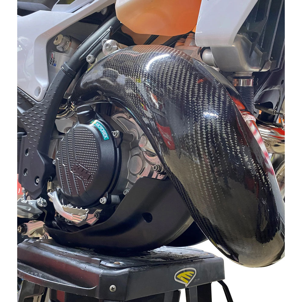 P3 Carbon MAXCoverage Pipe Guard GASGAS EC 250 (Fuel Injected) 2024–2026